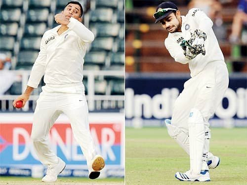 Virat Kohli became the wicket-keeper 2 times for India whereas MS Dhoni was at the bowling end.